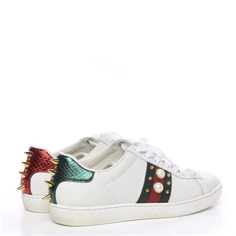 studded gucci sneakers|Gucci ace sneakers women's.